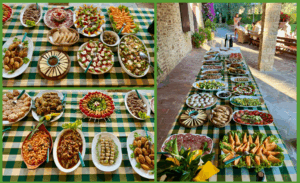 Our welcome buffet on Saturday at your arrival.