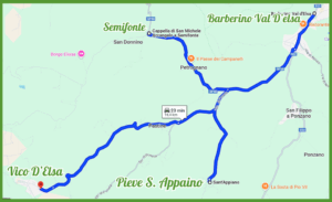 Map Barberino, S.Appaino Semifonte